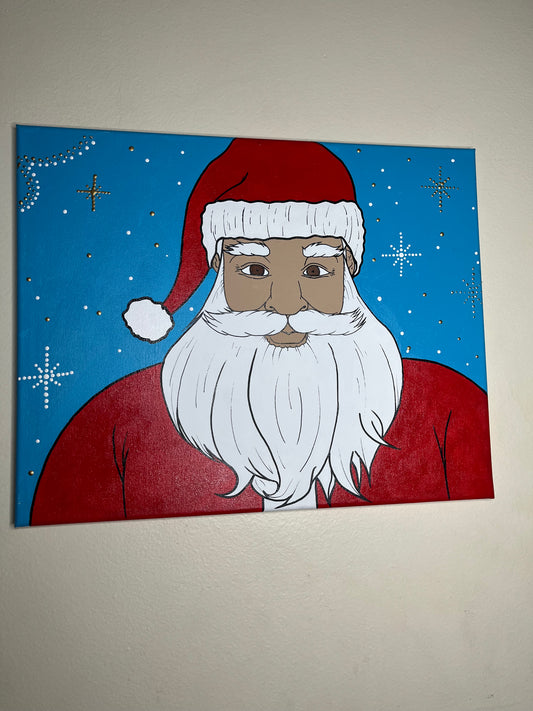 Santa Christmas Painting 20x16