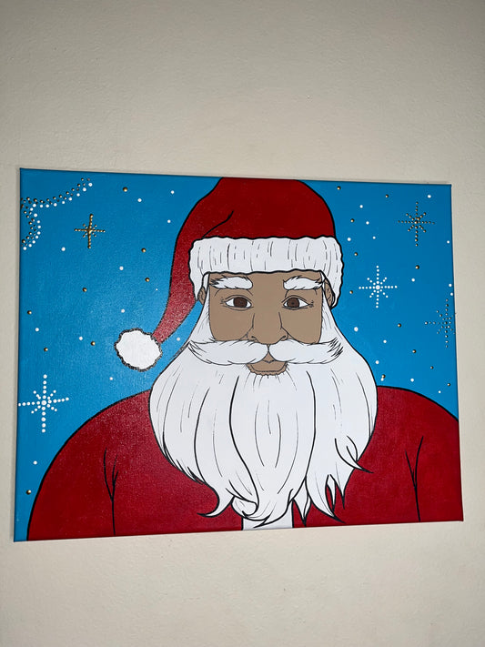 Santa Christmas Painting 20x16