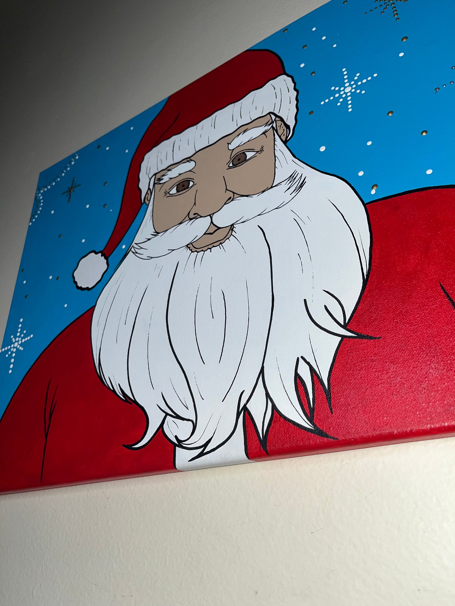 Santa Christmas Painting 20x16