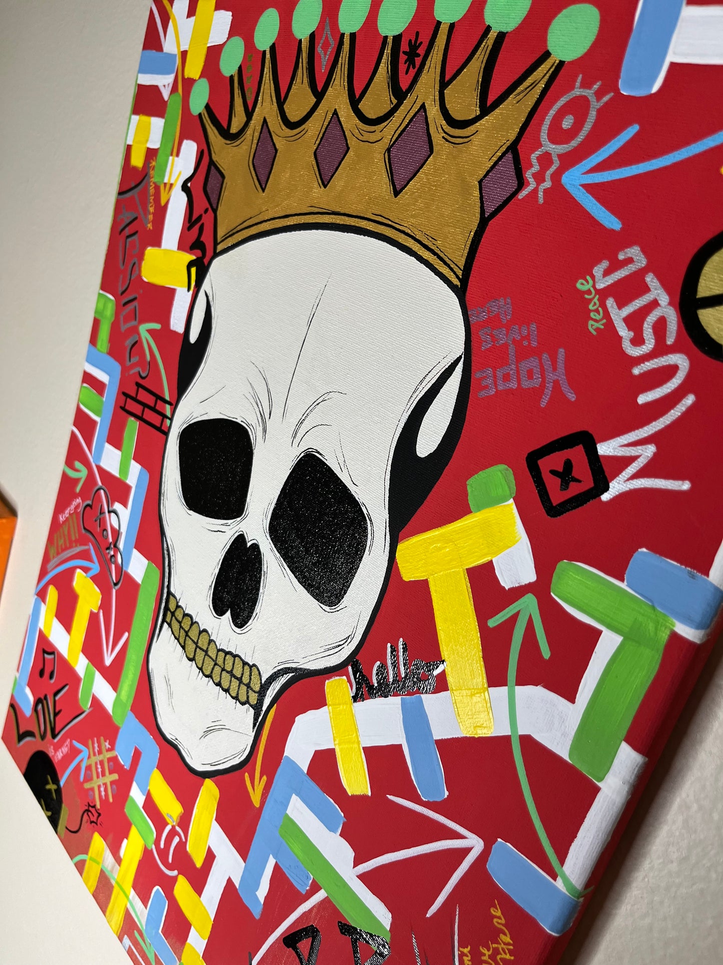 Skeleton King Painting 20x16