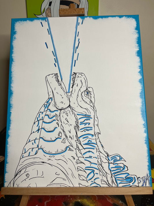 Godzilla Painting 20x16