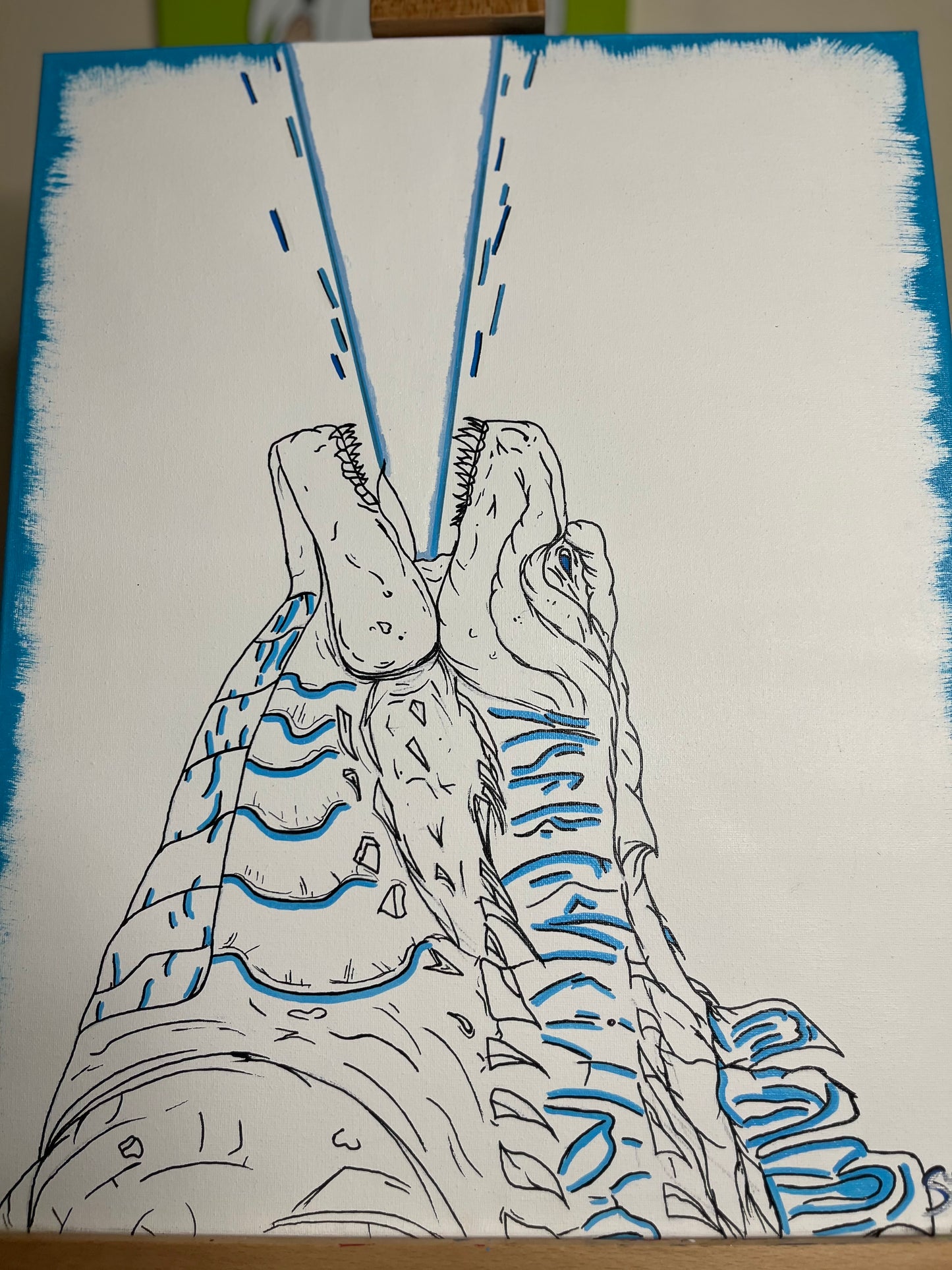 Godzilla Painting 20x16