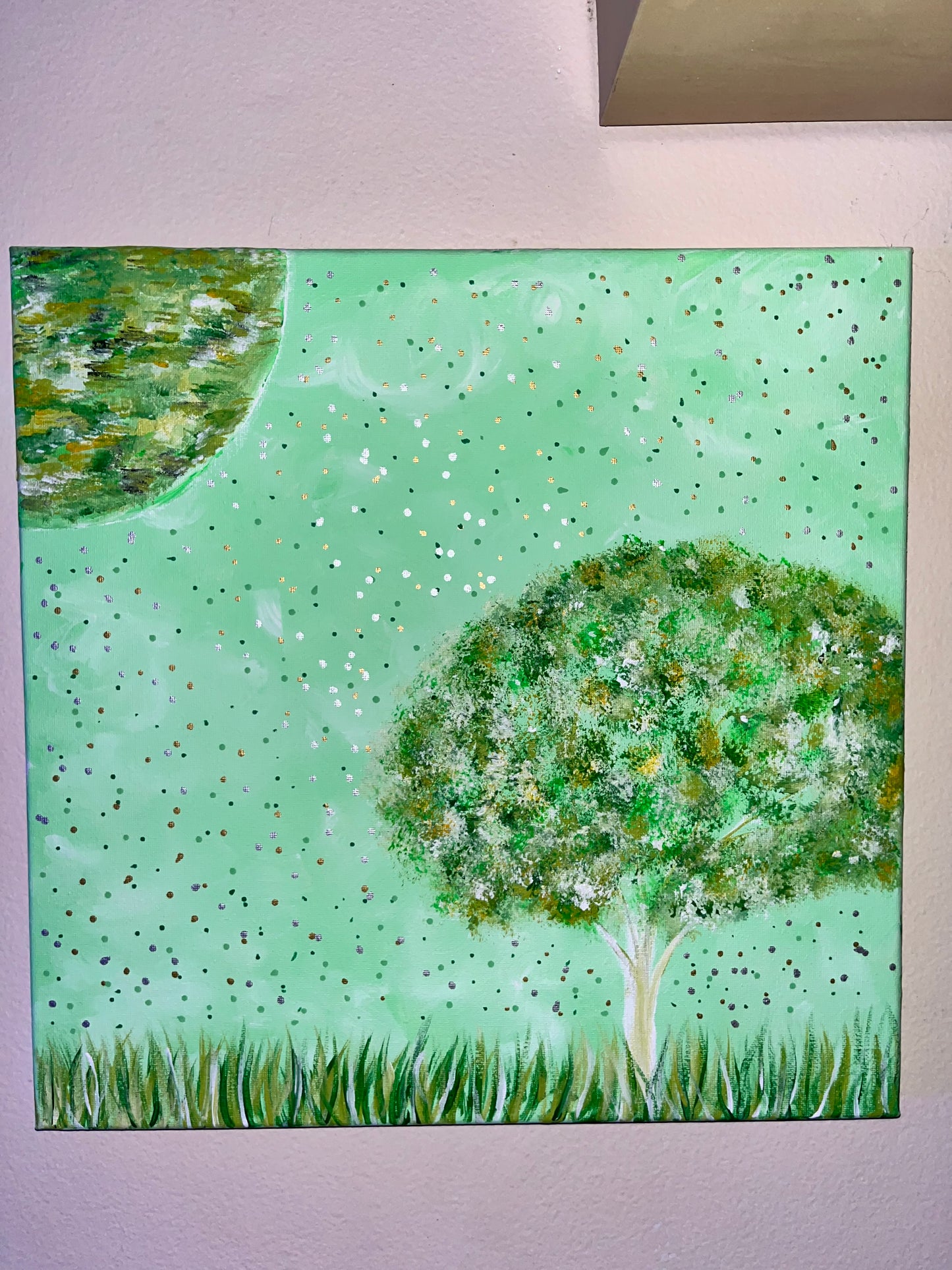 “Verte” 14x14 Tree Painting