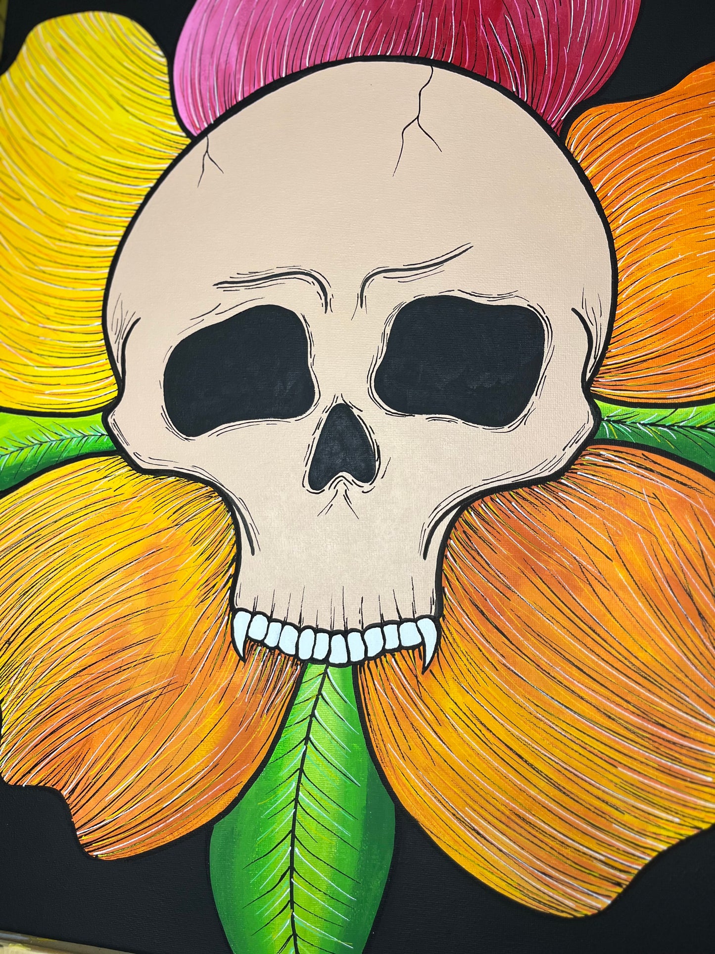 “Flowers Grow” 16x 20 Acrylic Painting