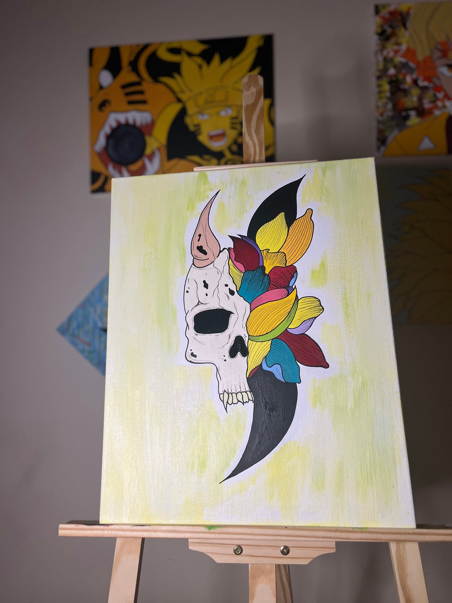“Are these flowers?” 16x20 Acrylic Painting