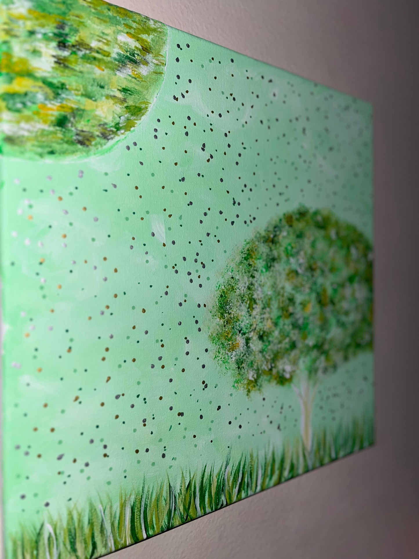 “Verte” 14x14 Tree Painting