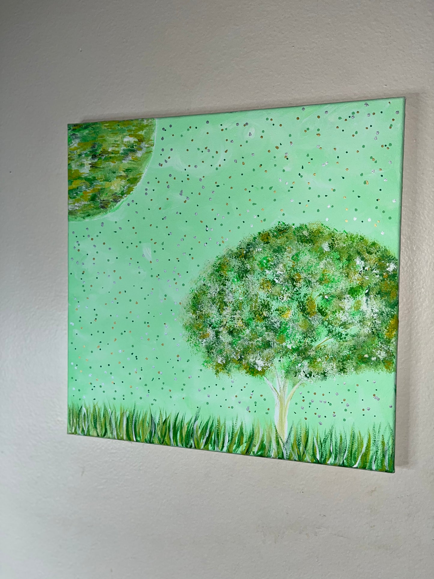 “Verte” 14x14 Tree Painting