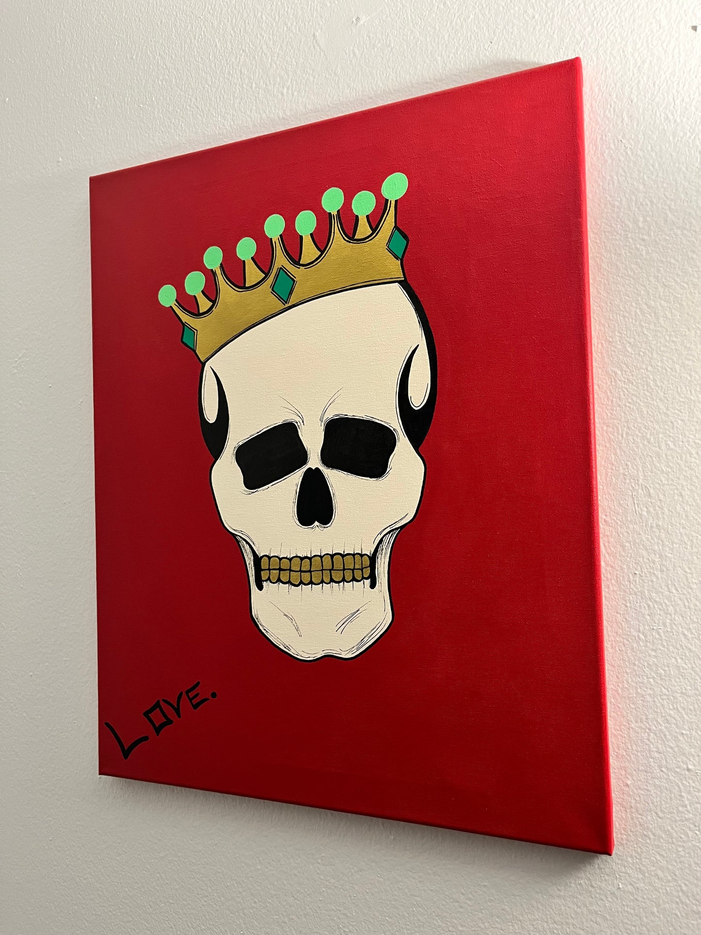 “Dead King” 16x20 Acrylic Painting