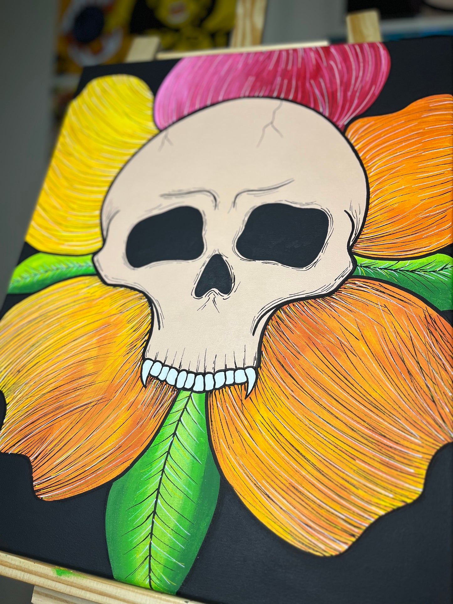 “Flowers Grow” 16x 20 Acrylic Painting