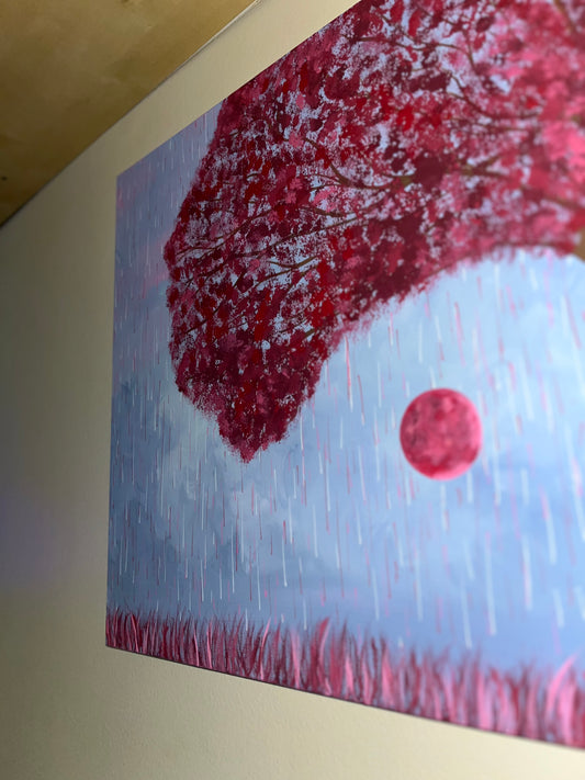 20x20 “Oak Crimson” Tree Painting