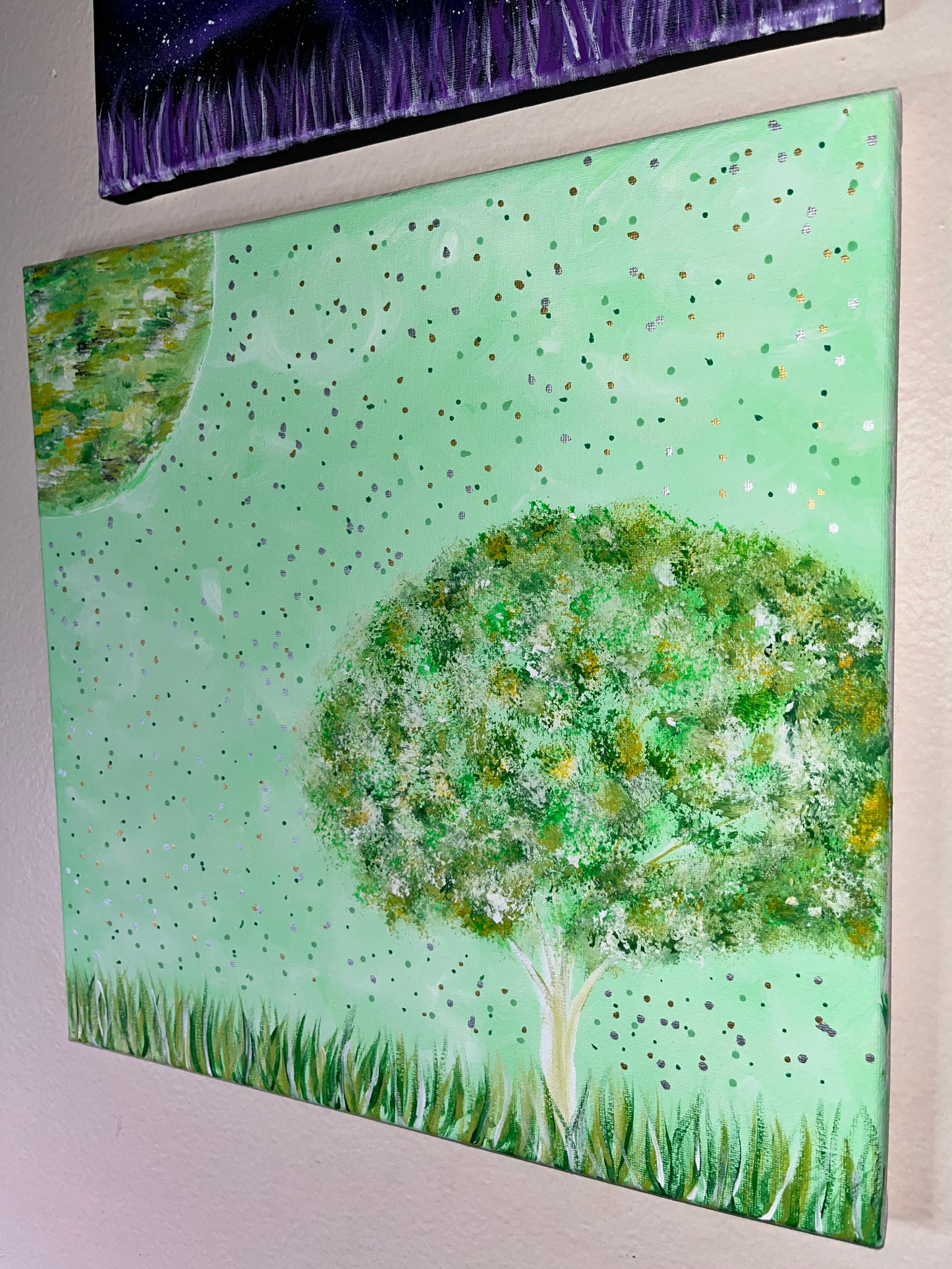 “Verte” 14x14 Tree Painting