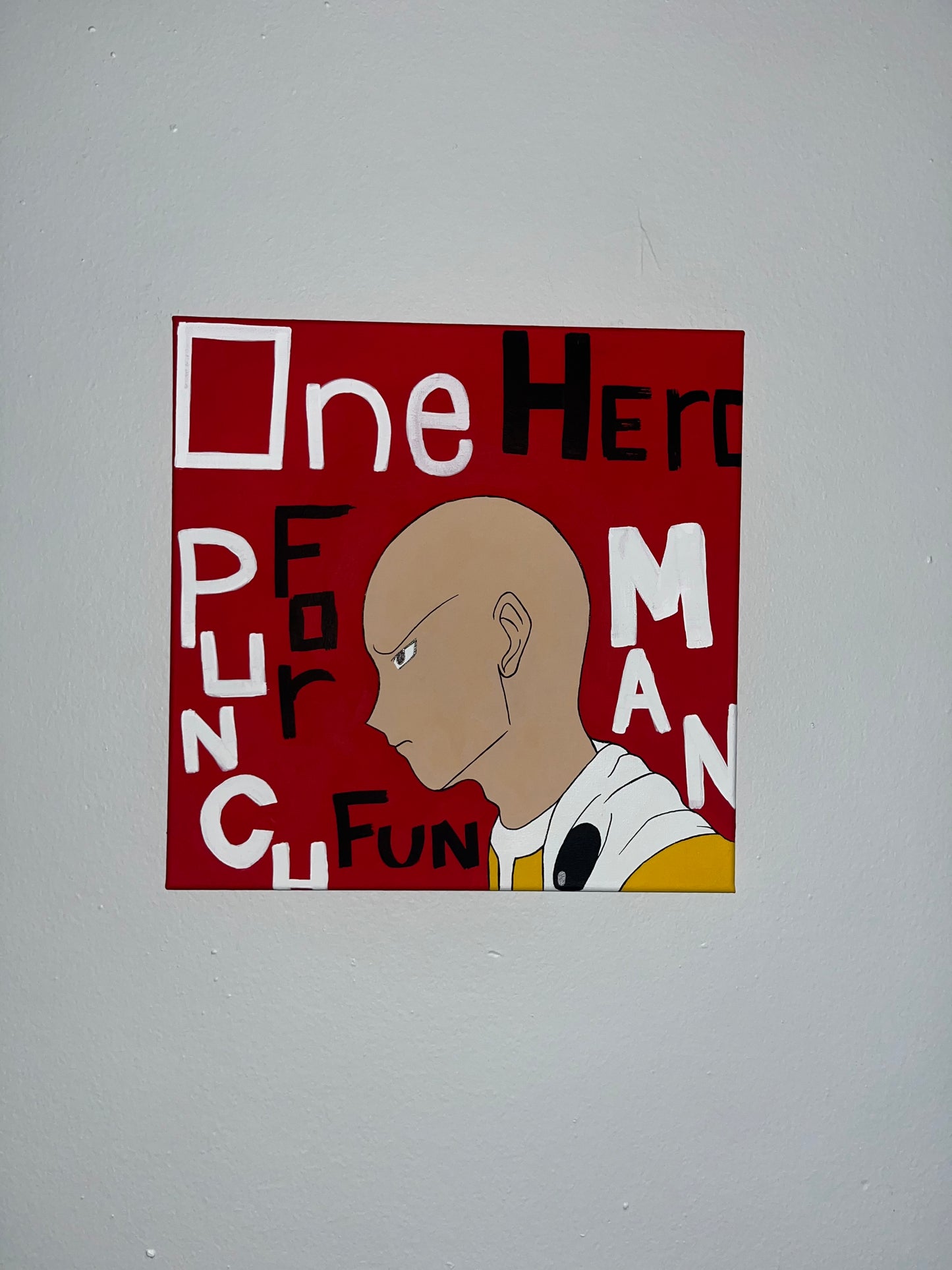 Anime Painting 14x14 Acrylic