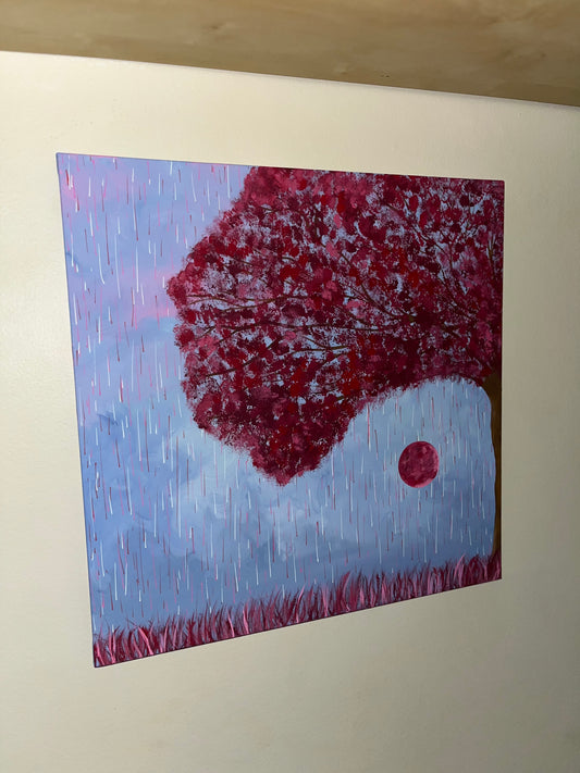 20x20 “Oak Crimson” Tree Painting