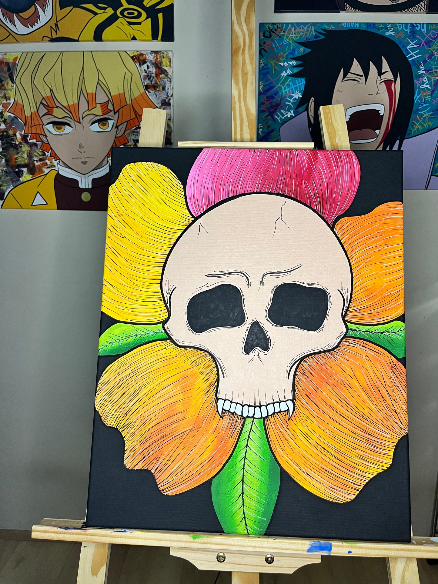 “Flowers Grow” 16x 20 Acrylic Painting