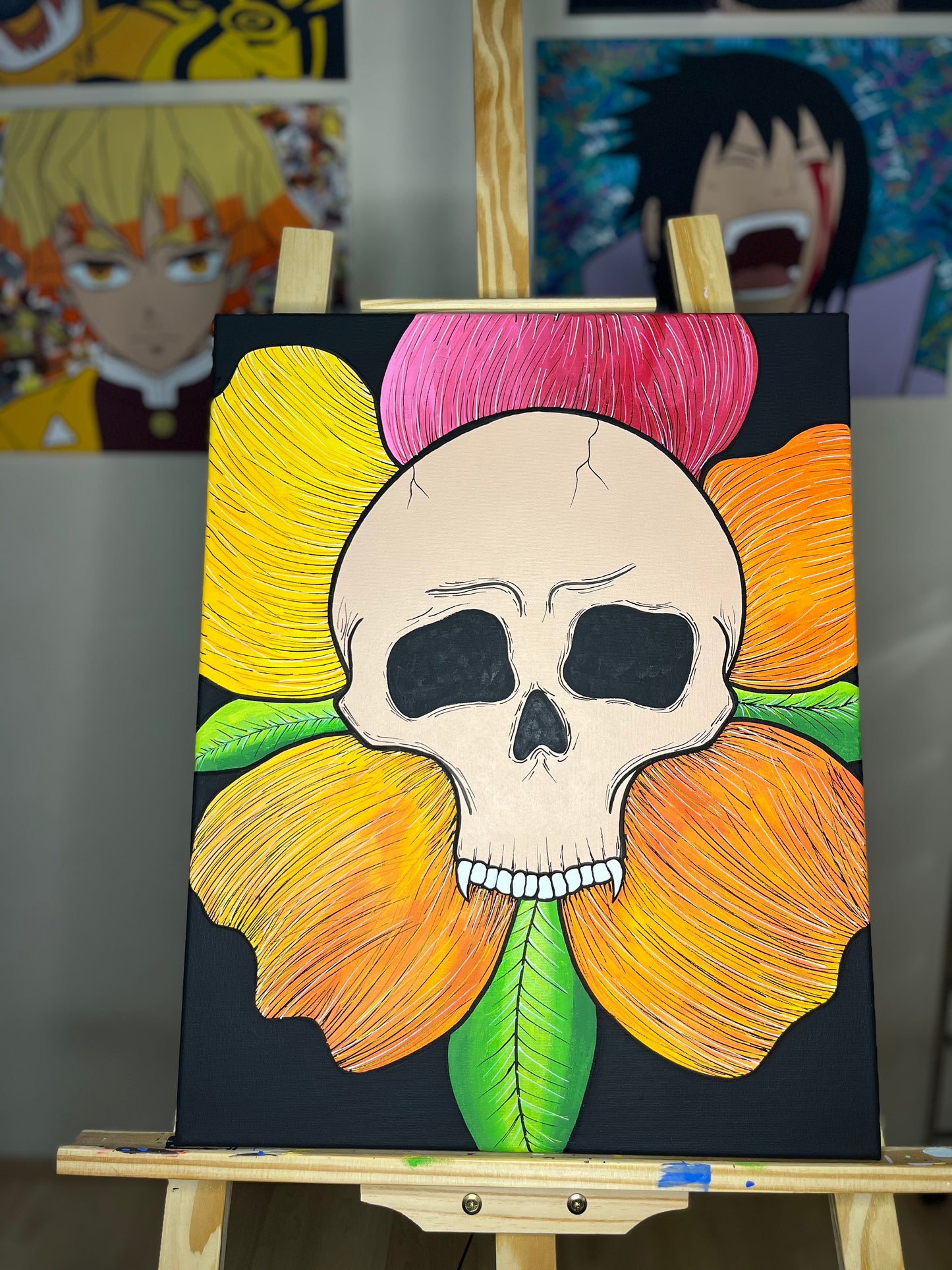 “Flowers Grow” 16x 20 Acrylic Painting