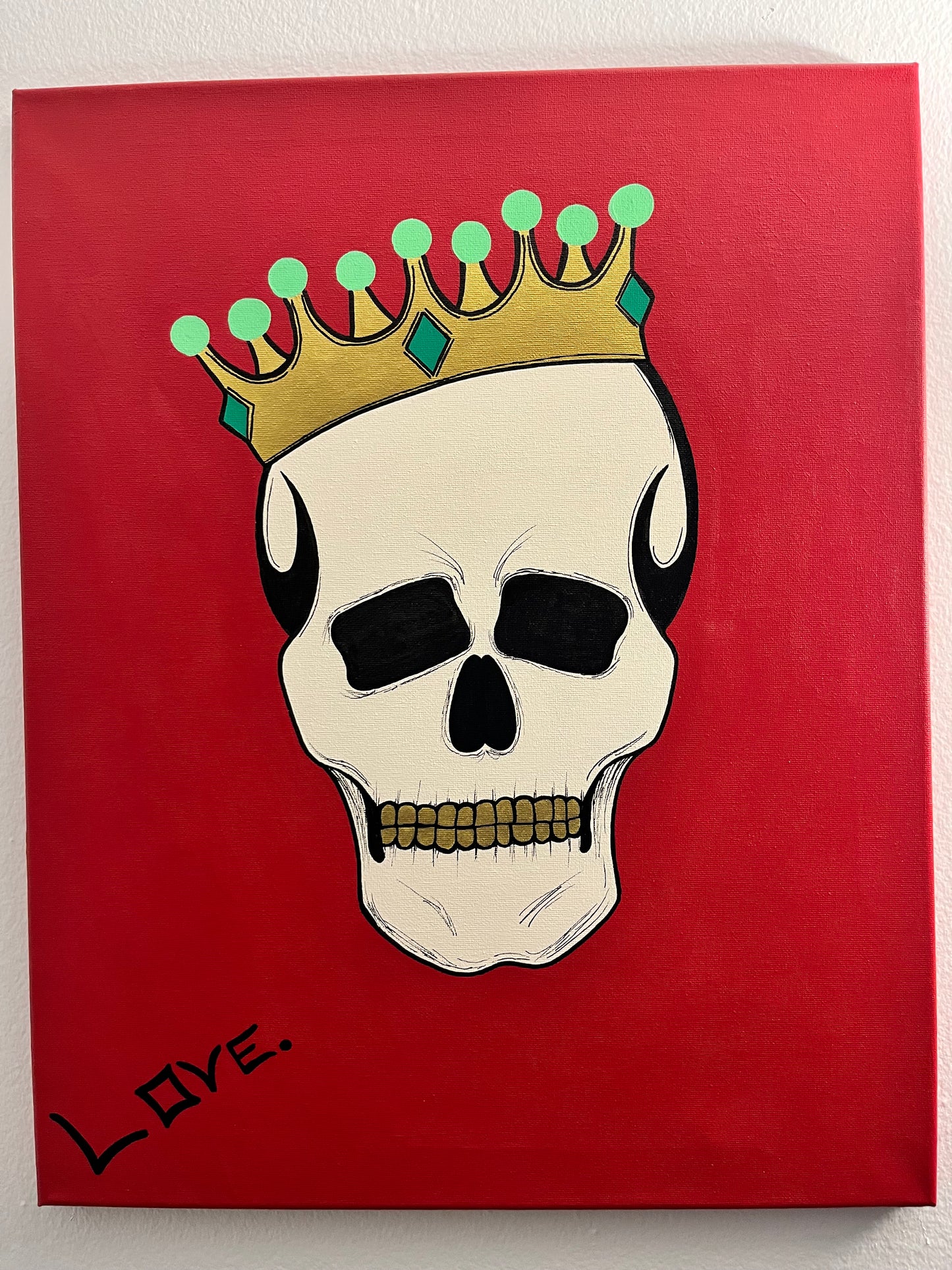 “Dead King” 16x20 Acrylic Painting