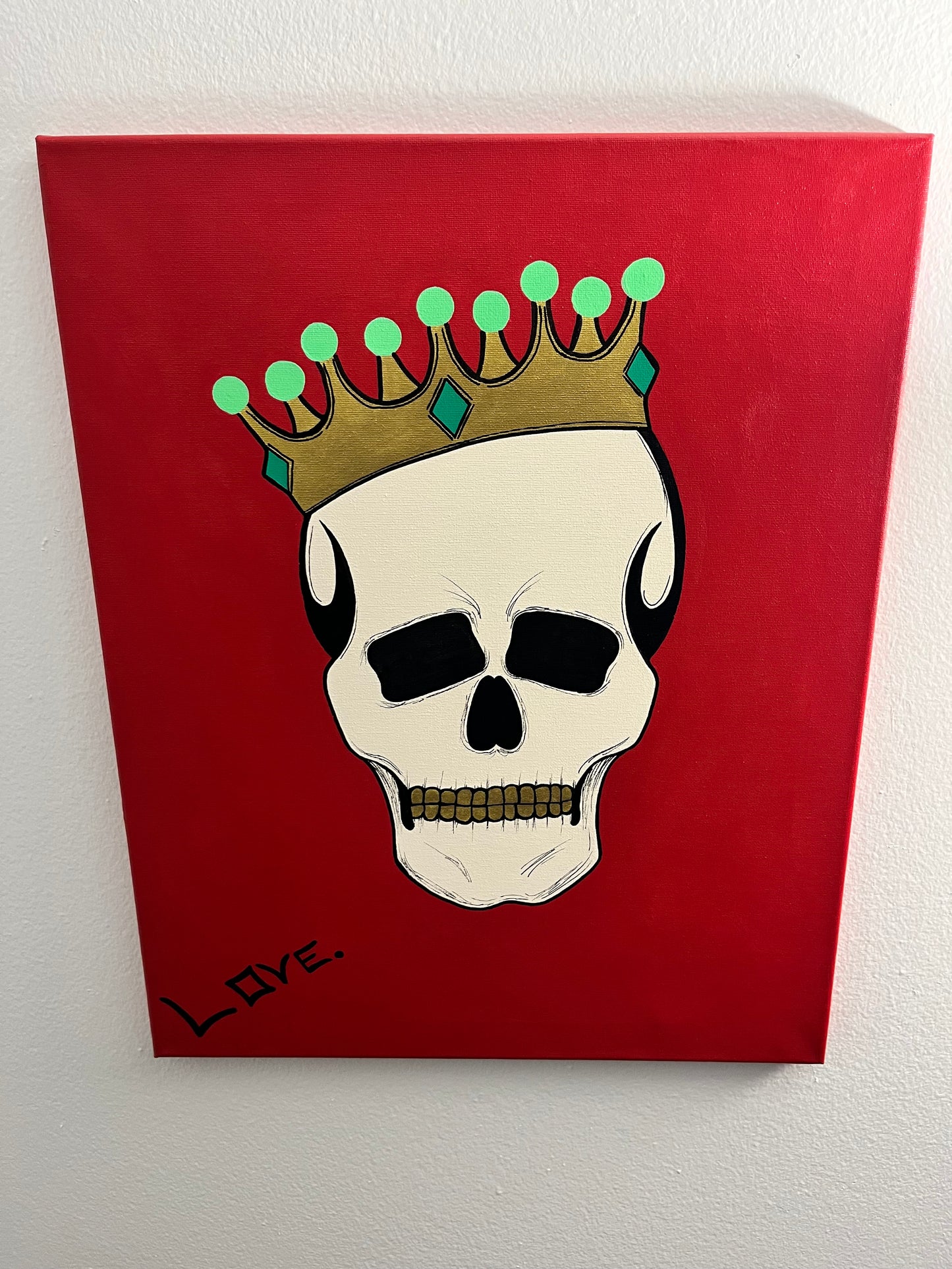 “Dead King” 16x20 Acrylic Painting
